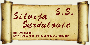 Silvija Surdulović vizit kartica